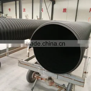 Steel Belt Reinforcing Corrugated pe Pipe for Underground Sewage thumbnail-2