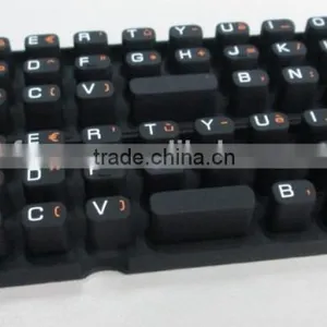 Electronic Silicon Rubber Keypad / Silk Screen Printing Silicone Key Button / Waterproof Silk Printing Graphic Keyboard thumbnail-1
