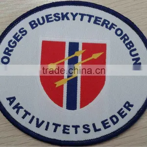 Washable Garment Woven Patch With Merrowed Border thumbnail-1