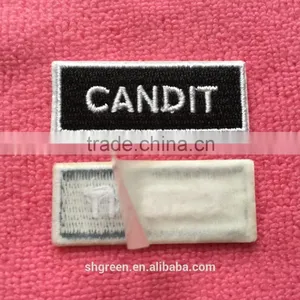 High Quality Full Embroidery Label With Iron on Backing thumbnail-1