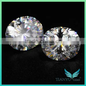 Wholesale Artificial CZ Gemstone Oval 10x12mm Pink Cubic Zirconia Gemstone thumbnail-2