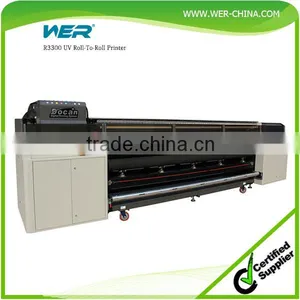 2016 Hot Selling 3.3m Large Format uv Flatbed Printer for Pvc Banner thumbnail-1