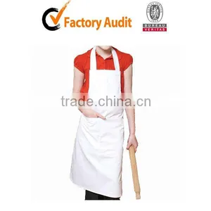 Kitchen Aprons White With Pockets 100%cotton thumbnail-1