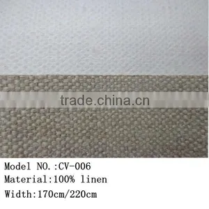 280gsm 170cm/220cm Width 100% Pure Linen Canvas Roll thumbnail-1