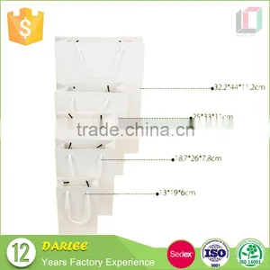 Factory Custom Logo Printing White Kraft Paper Garment Bag thumbnail-4