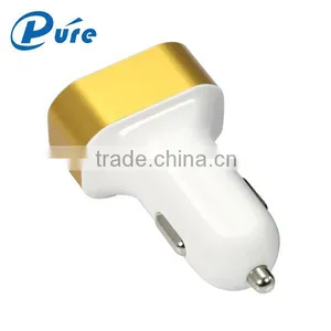 2016 Hot Sale Mobile Car Charger 3 Port Car Usb Adapter With Blue LED Indication thumbnail-6