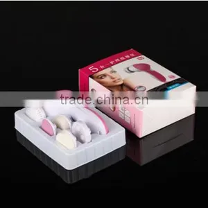 5 in 1electric Facial Cleansing Brush Face Scrub Exfoliating Brush With Wholesale thumbnail-2