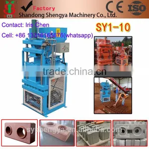 SY1-10 Semi Automatic Interlocking Brick Forming Machine for Sale (Shengya Brand) thumbnail-3