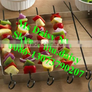 Circle Type BBQ Rack With 6 Skewers/BBQ Skewer With Stand/BBQ Kabob Set thumbnail-6