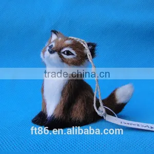 Christmas Decoration Fake Squirrel Plush Animals Tree Decoration thumbnail-3