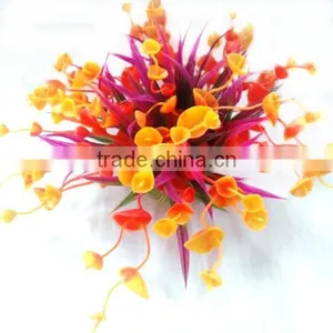 Factory Wholesale High Quality Fish Tank Colorful Special Aquatic Design Aquarium Plastic Plant Decoration thumbnail-1