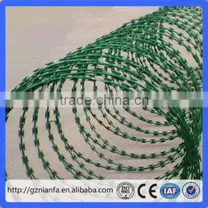 450mm BTO-22 Low Price Powder Coating Concertina Razor Barbed Wire(Guangzhou Manufacturer) thumbnail-1