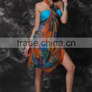 Fashion Ladies Sarongs Beachwear Pareos and Sarongs thumbnail-2