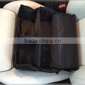Folding Car Seat Organizer With Adjustable Compartments Backseat Storage Organizer Front Seat Car Organizer thumbnail-1