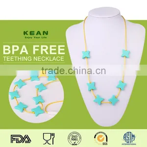 Wholesale BPA Free Silicone Jewelry Necklace for Baby Chew thumbnail-5