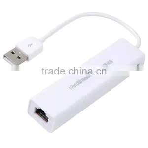 USB Network Lan With High Speed 3-Port 2.0 USB Hub thumbnail-1