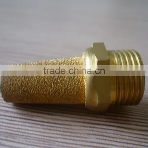Brass Pneumatic Silencer Brass Air Muffler Silencer thumbnail-1