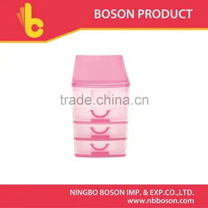 13X9X15cm Mini Plastic Storage Drawers,4 Drawers Plastic Storage Box thumbnail-1