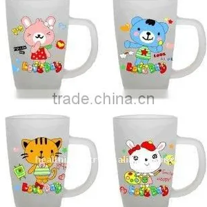 Frost Printing Glass Tea Cup thumbnail-1