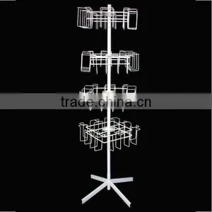 Supermarke Floor-standing 4 Tier Metal CD Display Rack thumbnail-2