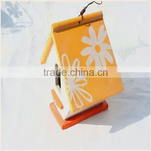 Hot Sale Eco-friendly New Unfinished Wooden Bird House Wholesale thumbnail-3