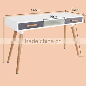 New Design Elegant Computer Desk,wooden Legs Modern Study Room Furniture thumbnail-3