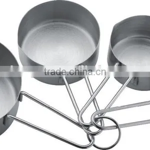Wholesale Kitchen Accessories 4Pcs Different Size Stainless Steel Measuring Cup thumbnail-3