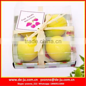 PVC Box Night Decoration Fruit Lemon Candle Wax Price thumbnail-1