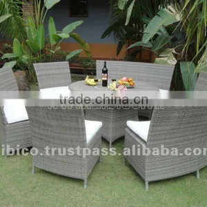 2012 New Outdoor Dining Furniture/ Round Shape Rattan Table Sets thumbnail-1