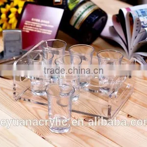 Best Price Rectangle Acrylic Bullet Shot Glass Display Holders thumbnail-1