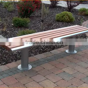 Backless Wooden Garden Bench For Sale thumbnail-2