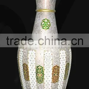 Marble Flower Vase, Decorative Flower Pot, Hand Made Marble Flower Vases, Craft Flower Pot, Flowers Pot, thumbnail-1