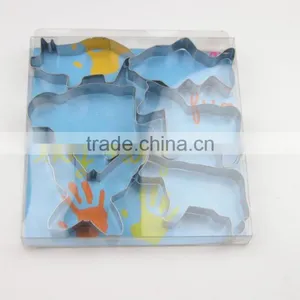 6pcs Set Animal Stainless Steel Cookie Cutters, White Ketchenware no Coating thumbnail-1