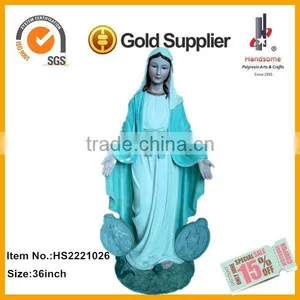 36 Inch Virgin Mary Religious Items Our Lady Of Grace Resin Statues thumbnail-1