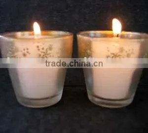 Frosted Glass Candle Holder thumbnail-1
