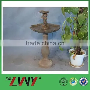 New Product Home Decoration Angel Resin Water Fountain for Garden thumbnail-1