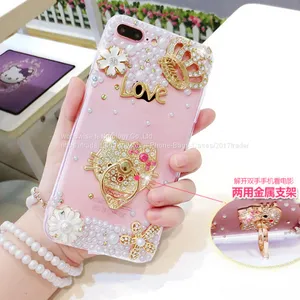 Ring Holder Silicone Cell Phone Cover Case Diamond Mobile Phone Cases for IPhone7/7Plus/6/6s/6plus/6splus Soft TPU Case thumbnail-2