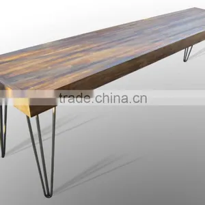 18 Inch 3 Rod Custom Color Metal Hairpin Table Legs for Outdoor Furniture thumbnail-4