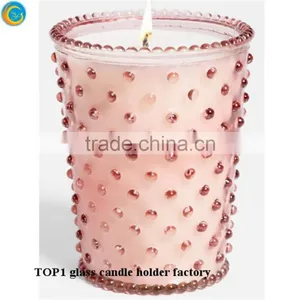 Home Decorative Colorful Votive Glass Candle Jar thumbnail-5
