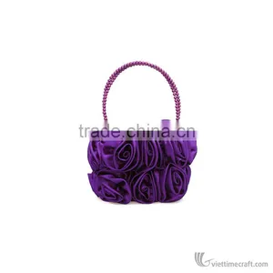 Rose Clutch, Many Color, Handmade in Vietnam thumbnail-5