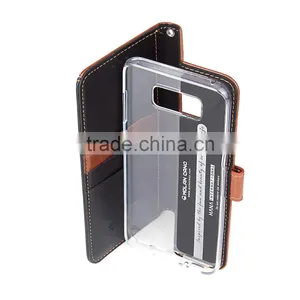 Double Color Card Pocket PU&TPU Cell Phone Case for Samsung thumbnail-6