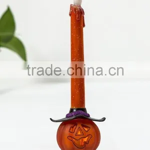 Latest Artificial Acrylic LED Candle Light Pumpkin Shape Base Halloween Decorations thumbnail-3
