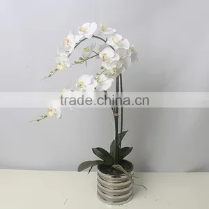 Realtouch Orchid Artificial Flower Arragements With Flowers Pots thumbnail-1