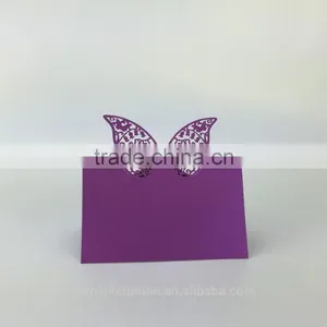 Laser Cut Decoration Card Butterfly Party Invitation Card Table Card Wedding Place thumbnail-3