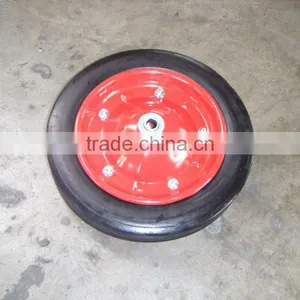 Size 13x3 Solid Wheel With Metal Rim 13x3/14x4 Size thumbnail-2