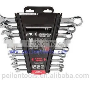 Carbon Steel 9 Pieces Set Combination Wrench Set (1/4-3/4 Inch.) thumbnail-4