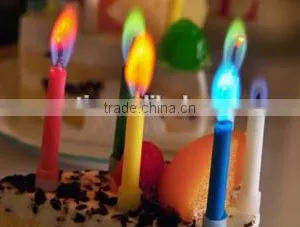 Romantic Coloured Flame Birthday Candle thumbnail-3