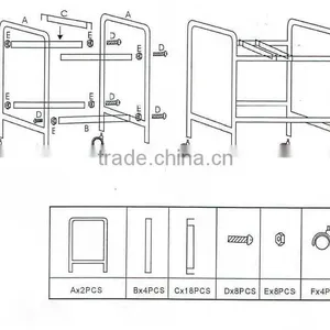 Rolling Pants Trolley Closet Space Saver & Organizer/Rolling Pants Trolley thumbnail-6