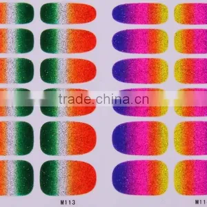 Hot Selling Gradient Color Nail Sticker for Girls, Gradient Nail Stick Fashion Nail Art Decals thumbnail-5