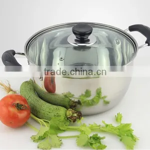 26cm Stainless Steel Soup Pot Kitchen Cooking Pot Stockpot for Gas and Induction Cooker thumbnail-1